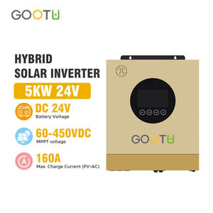 गुतू कारखाने के नए रुझान 5kva 230vv24 v mpt 160a हाइब्रिड सौर इन्वर्टर शुद्ध साइन वेव इन्वर्टर 50hz 60hz - Product Image 2