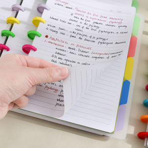 <span class=keywords><strong>Pages</strong></span> intérieures personnalisables les plus vendues-80 <span class=keywords><strong>pages</strong></span> A6 Cahier à feuilles mobiles à boucle en forme de champignon coloré pour une utilisation quotidienne. - Product Image 2