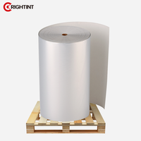 Matériau d'étiquettes en vinyle adhésif acrylique imperméable pour usage industriel, rouleau jumbo durable