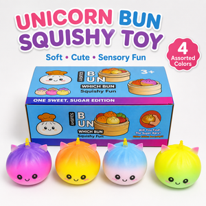 Jouet Squishy Licorne Chat Mignon à Remontée Lente, Balle Anti-Stress Kawaii, Jouet de Décompression Fidget pour Enfants et Adultes - Product Image 1