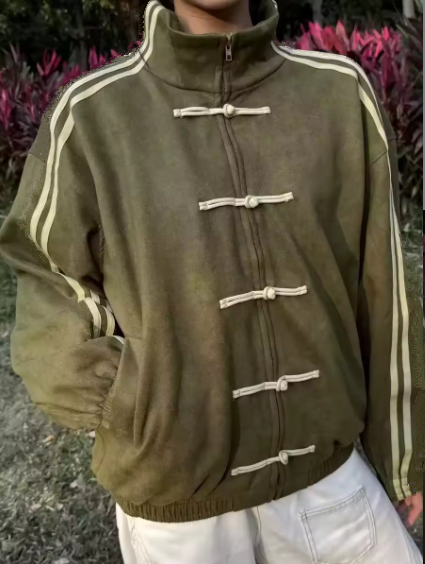On Sale Hook Eye Jacket Polyester-Spandex Blend, Elegant Round