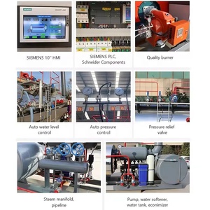 Generador de vapor horizontal industrial del tubo de fuego de baja presión con la construcción de acero inoxidable - Product Image 3