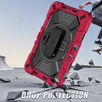 Funda Resistente a Impactos para Redmi Pad 2 de 9.7 Pulgadas con Correa de Mano Giratoria de 360 Grados y Soporte