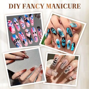 12 Farben Nail Art Stifte Set, Nail Art Marker Polierstifte für 3D Nageldesign, Zeichen- und Malstifte für DIY Nagelkunst - Product Image 5