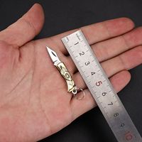 Mini couteau pliant portable, couteau de poche porte-clés, couteau en acier inoxydable, couteaux de déballage, outil EDC, couteau miniature