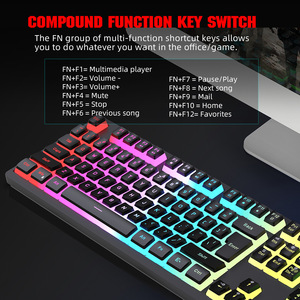 Bộ bàn phím và chuột chơi game có dây Bộ chơi game Clavier souris chơi game Clavier ET souris có dây - Product Image 5