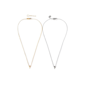 Collana a P in acciaio inossidabile, stile minimalista, gioielli alla moda per donna - Product Image 2