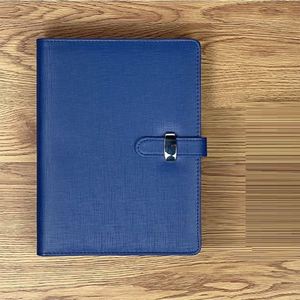 Notebook A6 Loose-<b>leaf</b> Book 35326 Memo Book 6-hole with Buckle PU Leather <b>Paper</b> Cover Corporate Office Memo Notebook - Product Image 4