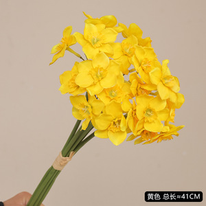 H-675 vendita calda Bouquet di nozze fiori artificiali <span class=keywords><strong>narciso</strong></span> fiori di seta alla rinfusa <span class=keywords><strong>narciso</strong></span> <span class=keywords><strong>fiore</strong></span> per matrimonio evento domestico - Product Image 6