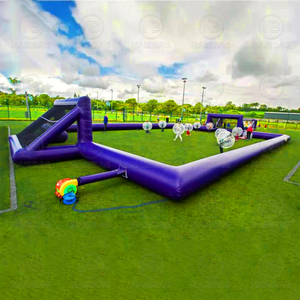 Campo da Calcio Gonfiabile per Coppa del Mondo, Campo da Calcio Gigante Portatile per Bumper Ball, Gioco Interattivo per Bambini e Adulti da Esterno/Interno - Product Image 4