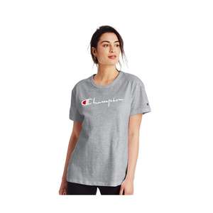 Chemises et t-shirts actifs Champion Life Boyfriend pour femmes Couleur : Gris Oxford |   100% authentique - Product Image 3