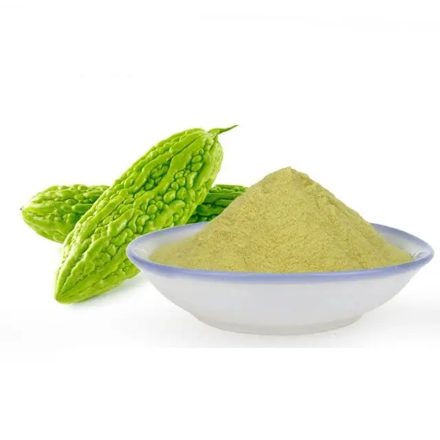 Polvo de melón amargo verde secado en aerosol certificado kosher sin gluten natural rico en fibra dietética para té de salud instantáneo