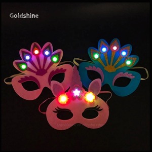 Venta al por mayor lindo LED <span class=keywords><strong>unicornio</strong></span> Halloween máscara última fiesta iluminada EVA PVC máscara con intermitente Rave para niños para Navidad - Product Image 2