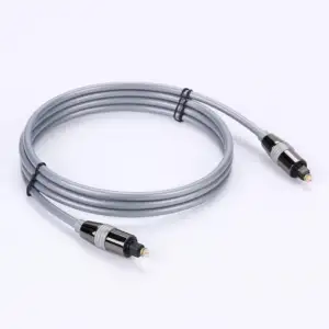 Digital Fiber Optical Toslink Audio Cable Gold Plated For Home Theater
