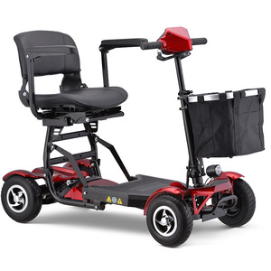 Scooter eléctrico de movilidad plegable de 4 ruedas para adultos y ancianos con motor de escobillas y capacidad de subida de 15 grados - Product Image 1