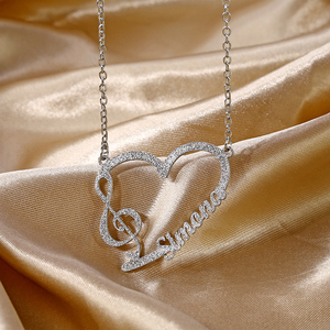 Collana con Ciondolo Personalizzato in Acciaio Inox Placcato Oro 18K, Catena a Maglie con Incastonatura a Griffe per Occasioni Femminili - Product Image 5