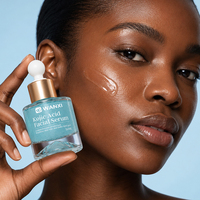 Sérum Visage Apaisant et Éclaircissant OEM ODM à l'Acide Kojique, Sérum Blanchissant avec Acide Tranexamique, Acide Salicylique, Niacinamide et Vitamine C