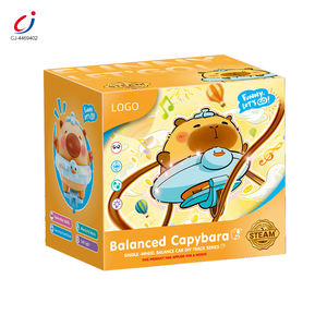 Juguete eléctrico de equilibrio de caída Chengji, novedad, Educación Temprana, lindo carpincho, música, monociclo giratorio vertical, juguete para caminar en la cuerda floja - Product Image 5