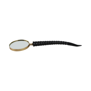 Lente d'ingrandimento con manico in corno di bufalo per decorazioni casa e ufficio - Product Image 4
