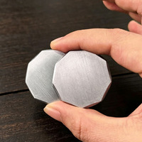 Marqueurs de balle de golf en laiton de 35 mm à bords biseautés, pièces vierges pour gravure laser de logo