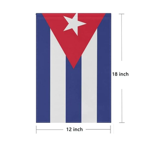 Bandera de Jardín de <span class=keywords><strong>Cuba</strong></span> 12x18, Banderas Pequeñas de Jardín Cubanas para Patio, Terraza, Porche, Día de la <span class=keywords><strong>Independencia</strong></span>, Festival Patriótico - Product Image 3