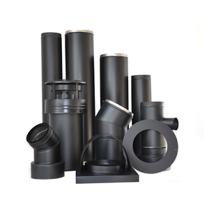 <span class=keywords><strong>Tuyau</strong></span> de cheminée de poêle personnalisable/<span class=keywords><strong>coude</strong></span>/bouchon de pluie pour cheminée/cheminée de poêle à bois - Product Image 1