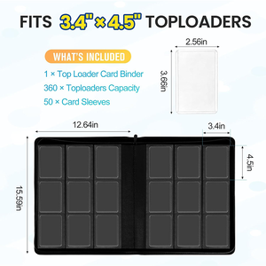 Classeur à cartes à grande capacité (16 pochettes, 1024 cartes) – Le choix idéal pour les collectionneurs de cartes à fort volume – Meilleures ventes - Product Image 5