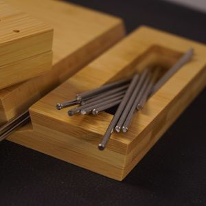 Planche à bloquer en bambou naturel pliable en gros avec chevilles, tiges en acier inoxydable, <span class=keywords><strong>tapis</strong></span> à bloquer pour le <span class=keywords><strong>tricot</strong></span> artisanal - Product Image 6