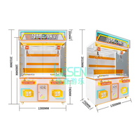 Nouvelle conception Machine à griffes d'arcade à monnayeur pour 2 joueurs 110V/220V Garantie 1 an Machine à poupées grue pour centre de jeux futuriste