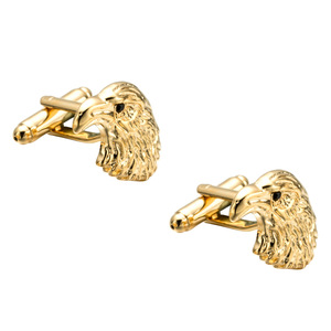 2020銅合金新着環境にやさしいボタン高品質高級動物イーグルヘッドノベルティカフリンクスメンズシャツ用 - Product Image 5