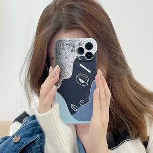 Tpu souple Imd L'art Abstrait Visage <span class=keywords><strong>Noir</strong></span> <span class=keywords><strong>Mat</strong></span> Housse de Téléphone Mobile Pour Iphone 13 Pro Max 12 11 13 pour sony xz3 - Product Image 5