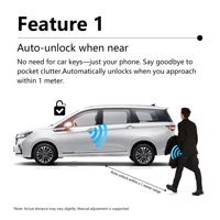 Système d'entrée sans clé contrôlé par smartphone pour VW Magotan 2019-2024 – Clé de voiture numérique améliorée avec application, Plug and Play, faisceau dédié