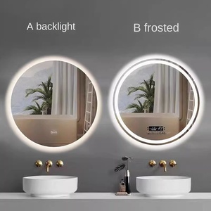 Nordique lavage des mains salle de bain tenture murale LED <span class=keywords><strong>miroir</strong></span> lumineux avec lumière <span class=keywords><strong>miroir</strong></span> de toilette rond Smart Anti-buée - Product Image 2