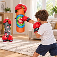 Ensemble de boxe pour débutants pour enfants avec sac de frappe, jouet pour les sports de loisirs, jeux d'introduction et activités d'entraînement