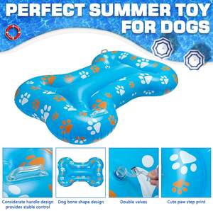 आउटडोर पालतू पानी खेल उपकरण inflatable हड्डी के आकार कुत्ते पूल फ्लोट स्विमिंग पूल द्वीप शिल्प-कुत्ते के मालिकों के लिए - Product Image 5