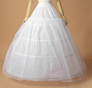 Ecowalson Nouvelle Vente Chaude <span class=keywords><strong>Jupon</strong></span> Crinoline Super Volumineux à 4 Cerceaux <span class=keywords><strong>Blanc</strong></span> Grand Modèle pour Robe de Mariée - Product Image 5