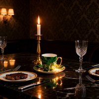 Toptan lüks Modern lüks yemek tabakları tropikal yağmur ormanı yemek takımı Dinnerx Binbi için çin porsoleni yemek takımı takım