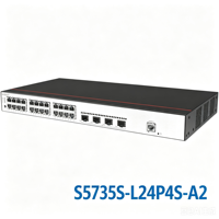 Cloud Engine S5735S-L24P4S-A2 24 Port Gigabit PoE+ Switch 4 GE SFP Layer 3 Managed Enterprise Campus Network Switch 370W PoE.