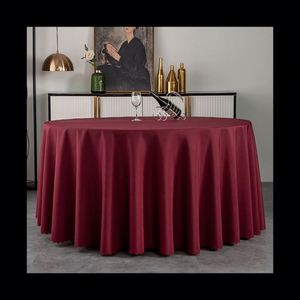 Wholesale <b>Round</b> Wedding Table Cloth Waterproof Party White <b>Tablecloth</b> for Banquet Events - Product Image 5