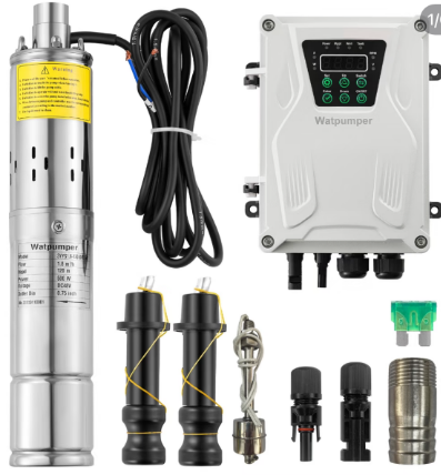 High Efficiency Solar Powered Water Pump Permanent Magnet Motor Solar Submersible Pump for Farm Irrigation Deep Well Domestic
