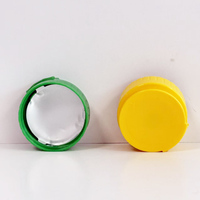 28-400 38-400 Capuchon à rabat de couleur vert/jaune avec valve en silicone 28mm 38mm Couvercle à vis à rabat pour sauce au miel Sport Boire