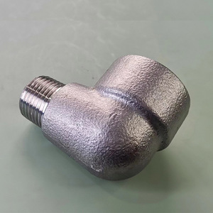 ข้อต่อท่อเหล็กสแตนเลส Longben แบบข้อศอก DN6-50 เกลียว NPT BSPT ทนแรงดันสูง แบบไร้รอยต่อ - Product Image 1