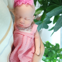 Muñeca Bebé Reborn Hiperrealista Loulou de 13 Pulgadas, 100% Silicona Platino, Bebé Recién Nacido Realista, Muñeca de Silicona