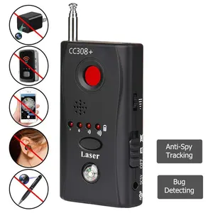 CC308 + Full Range Rf Signaal Camera Detector Gsm Device Finder Verborgen Camera Detector Radio Wave Wifi Bug Detector