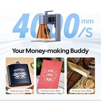 Máquina de Grabado Láser de Escritorio LP4, Diodo de 10W, IR de 2W, 20% de Descuento, Máquina de Marcado Láser Portátil para Pequeñas Empresas, Personalización de Regalos