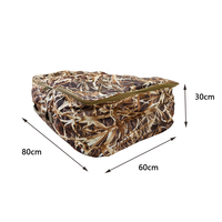 Sac de rangement pour leurres de canard camouflage avec poignée de transport, design en polyester avec fermeture éclair pour abri de chasse