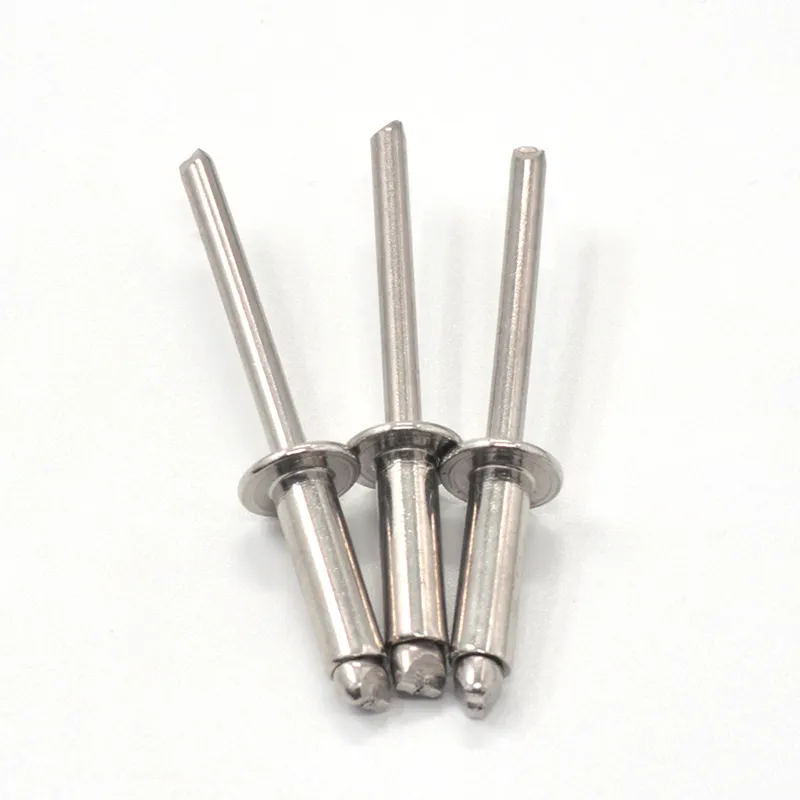 Factory Customization 1000pcs/Box Stainless Steel Rivet Diameter 3.2mm 4.8mm 6mm 6.4mm Pop Domed Head Open Blind Rivet