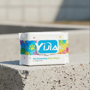 Custom Logo Eco-Friendly Pet Grooming Wipes with Natural Essential Oil Gentle Cleaning Wet Wipes for Pets Wholesale