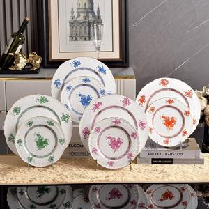 Plato de Porcelana Fina Estilo Americano Moderno y Sencillo, No Tóxico, Vajilla Decorativa de Alta Gama, Cenicero para Cigarros, Plato para Postre y Desayuno - Product Image 3