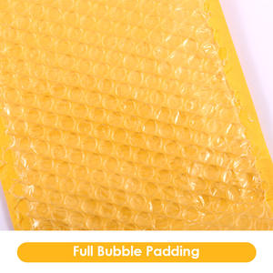 Sobres de Papel Kraft Grueso FOSKA de Múltiples Tamaños, con Fuerte Adhesión y Acolchado de Burbujas para Mantener los Paquetes Seguros en Color Amarillo - Product Image 2